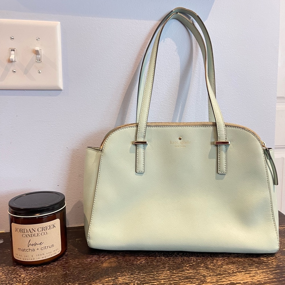 Kate Spade Purse Mint Green Cedar Street Maise Shoulder Medium Satchel Purse